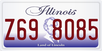 IL license plate Z698085