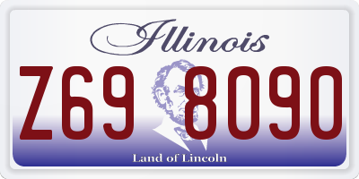 IL license plate Z698090