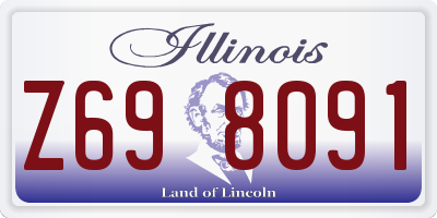 IL license plate Z698091
