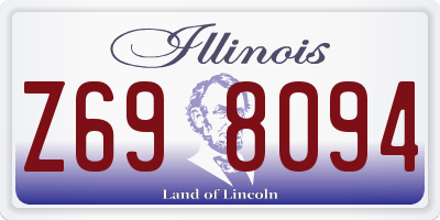 IL license plate Z698094