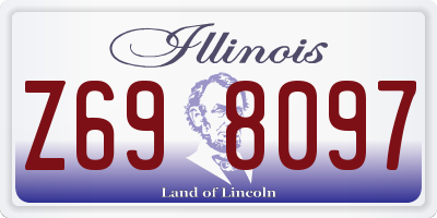 IL license plate Z698097