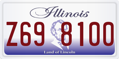 IL license plate Z698100