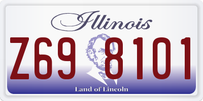 IL license plate Z698101