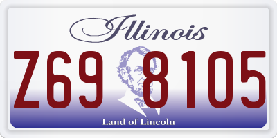IL license plate Z698105