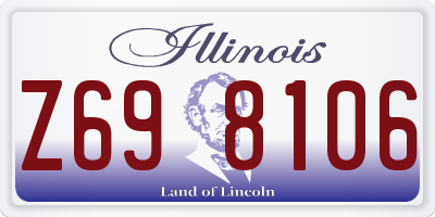 IL license plate Z698106