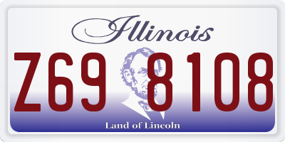 IL license plate Z698108