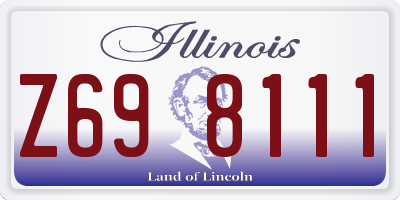 IL license plate Z698111