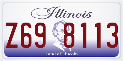 IL license plate Z698113