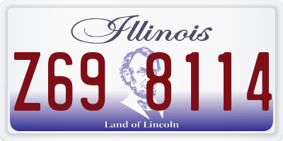 IL license plate Z698114