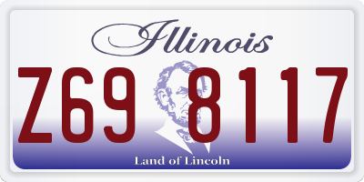 IL license plate Z698117