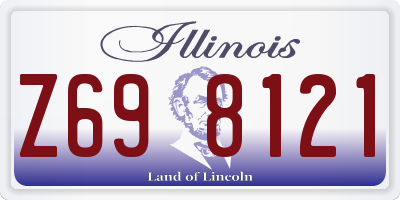 IL license plate Z698121