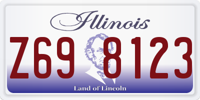 IL license plate Z698123
