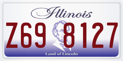 IL license plate Z698127