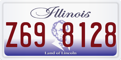 IL license plate Z698128