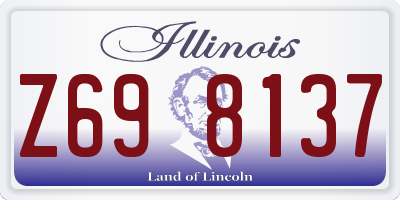 IL license plate Z698137