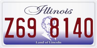 IL license plate Z698140