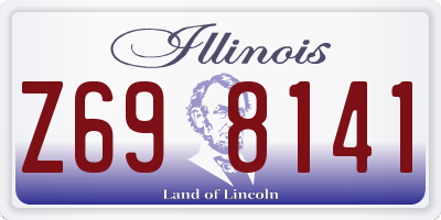 IL license plate Z698141