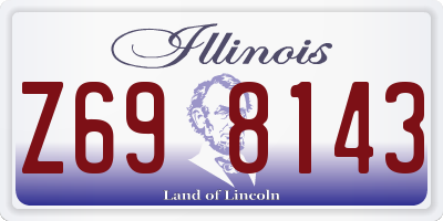 IL license plate Z698143