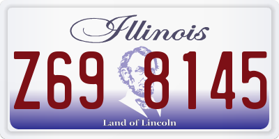 IL license plate Z698145