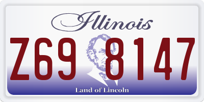 IL license plate Z698147