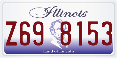 IL license plate Z698153