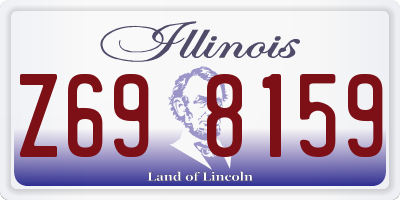 IL license plate Z698159