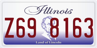 IL license plate Z698163