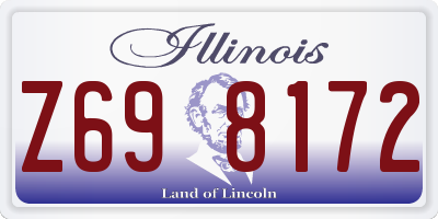 IL license plate Z698172