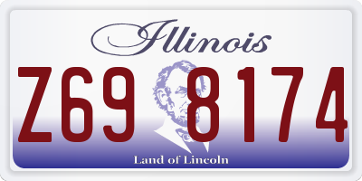 IL license plate Z698174