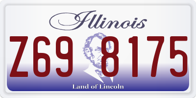 IL license plate Z698175