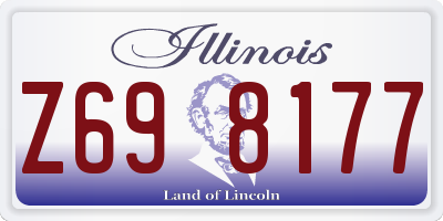 IL license plate Z698177