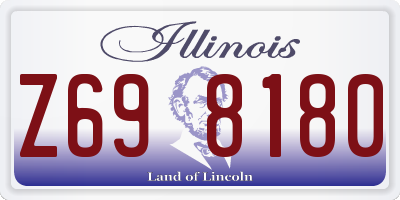 IL license plate Z698180