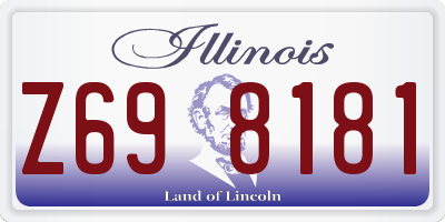 IL license plate Z698181