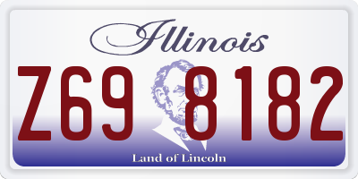 IL license plate Z698182