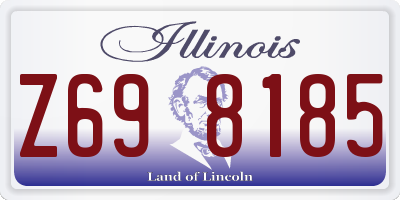 IL license plate Z698185