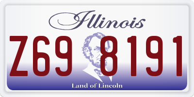 IL license plate Z698191