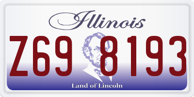 IL license plate Z698193