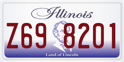 IL license plate Z698201