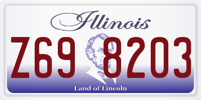 IL license plate Z698203
