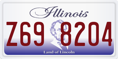IL license plate Z698204