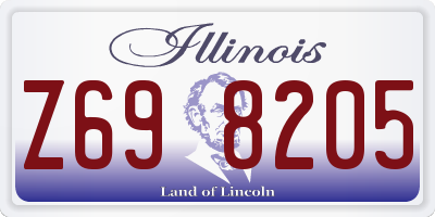 IL license plate Z698205