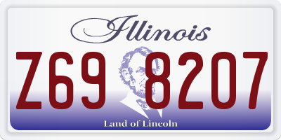 IL license plate Z698207