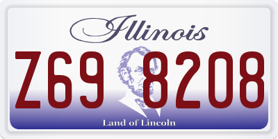 IL license plate Z698208