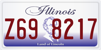 IL license plate Z698217