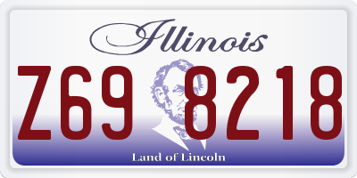 IL license plate Z698218