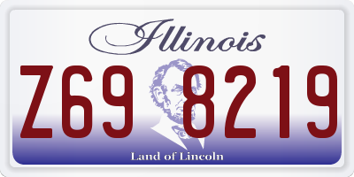 IL license plate Z698219