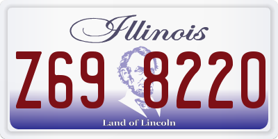 IL license plate Z698220