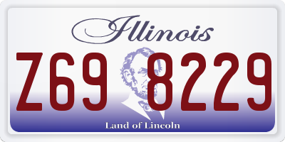 IL license plate Z698229