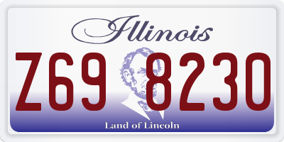 IL license plate Z698230