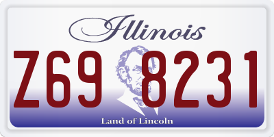 IL license plate Z698231